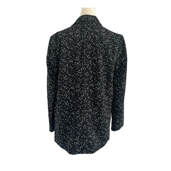 ASTR The Label Blazer Womens Small Black White Dots Open Front Workwear Office - Picture 2 of 12